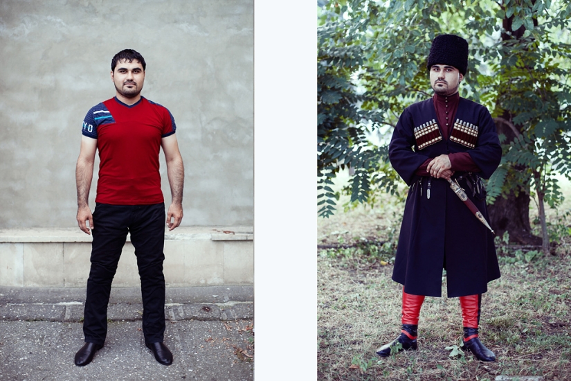 Mapping the Caucasus: how a person changes when he puts on a national costume