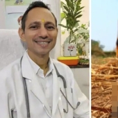 Médico indio come estiércol de vaca y lo recomienda a los pacientes