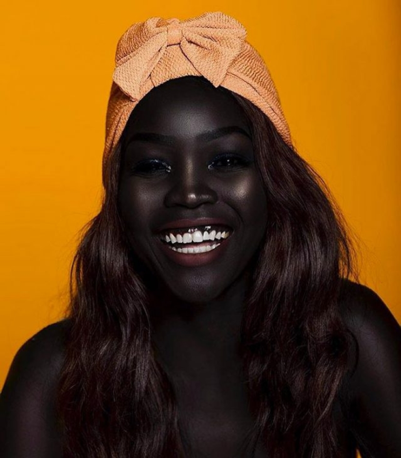 Meet the "Queen of Darkness" - the model with the darkest skin