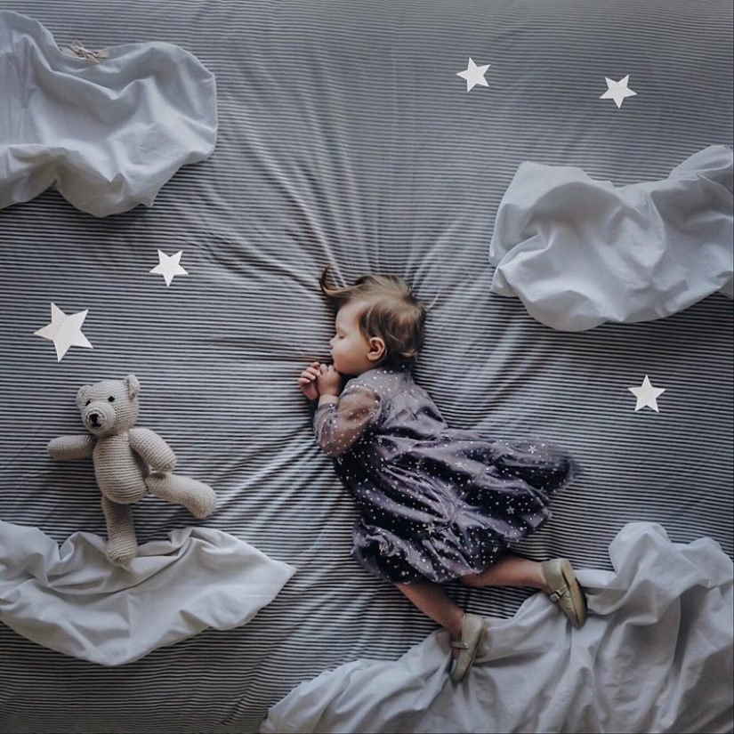 Mientras duermes: la mágica serie de fotos de una madre francesa