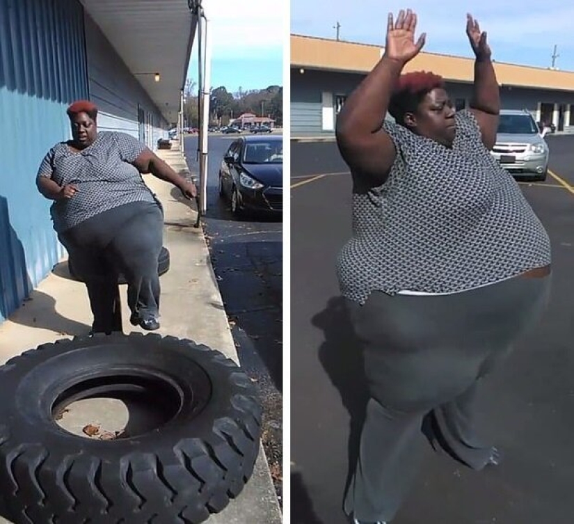 Millions of people follow the training of this huge African-American woman