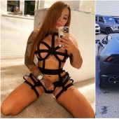 Modelo glamorosa se ganó un Lamborghini de lujo vendiendo sus fotos desnudas