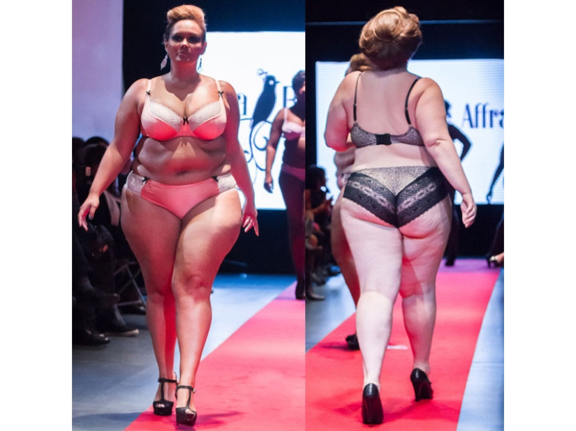 Models weighing from 100 kg. on the catwalks of Paris