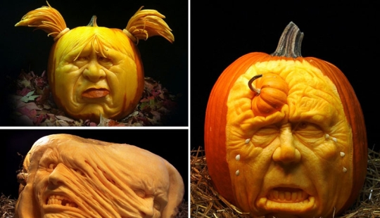 Monstruos de Calabaza en Halloween