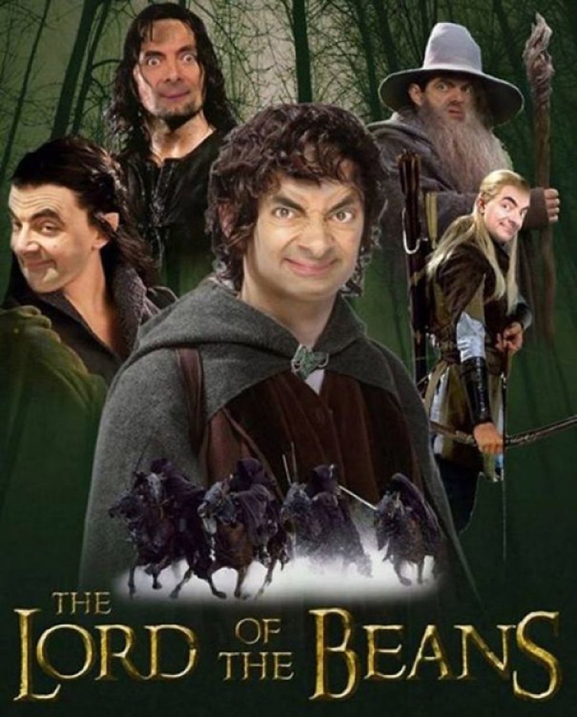 Mr. Bean starred in almost all the films, there is evidence