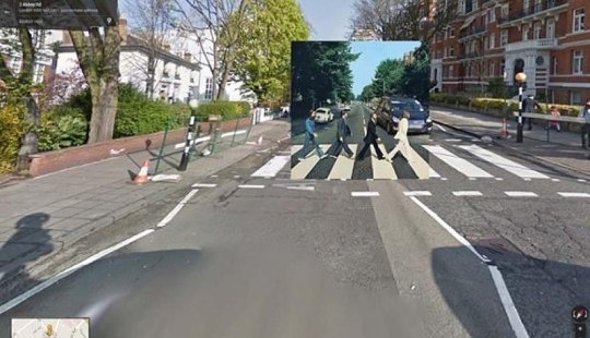 Music album Covers on Google Street View Music album Covers on Google Street View