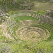 Mystical agricultural terraces of the Inca Moray
