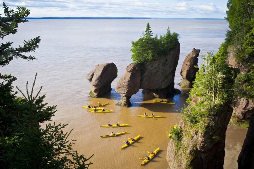 Natural wonder — Hopewell Rocks in the Bay of Fundy