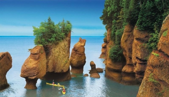 Natural wonder — Hopewell Rocks in the Bay of Fundy