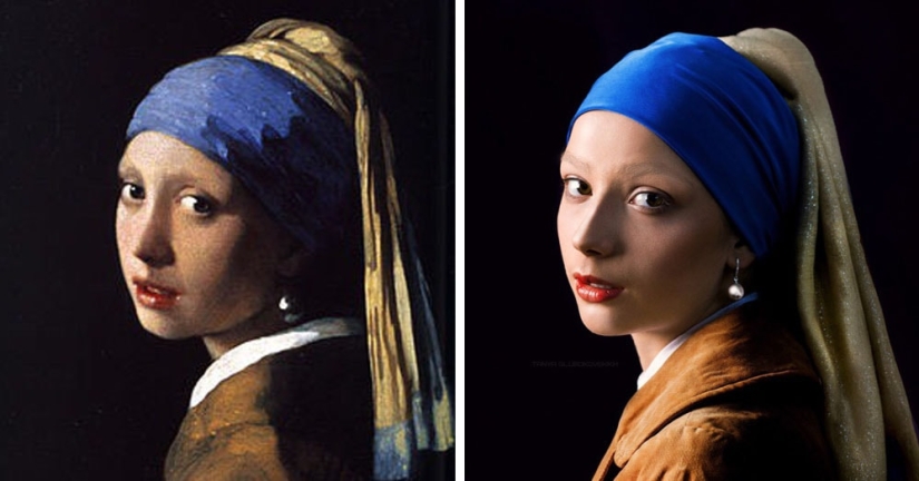 Netizens recreate paintings without brushes and paints, showing their view of the masterpieces of the past