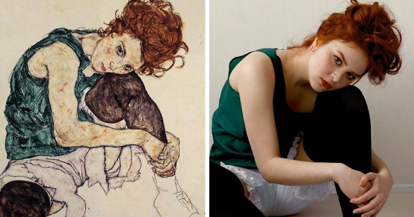 Netizens recreate paintings without brushes and paints, showing their view of the masterpieces of the past