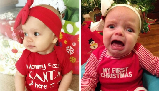 New Year's photo shoot with a child - expectation and reality