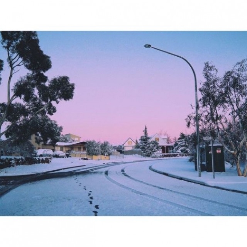 Nieve y escarcha en Australia: ¡milagros y más!