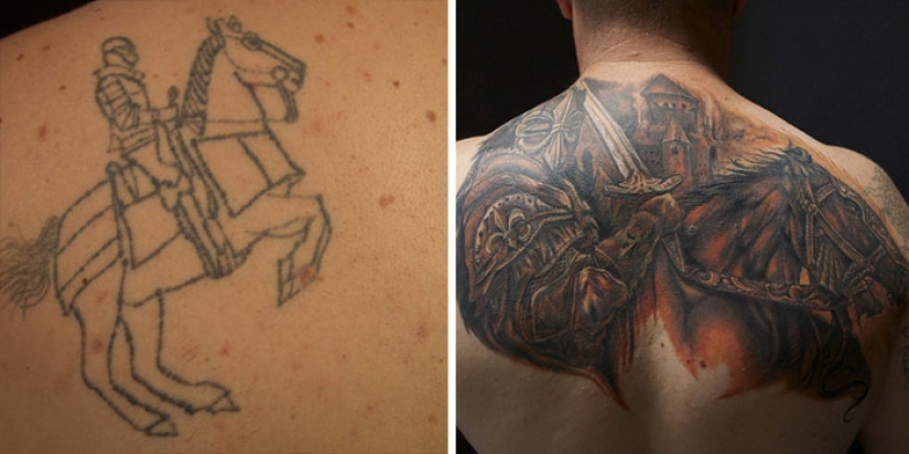 No todo está perdido: brillantes ejemplos de corrección de tatuajes fallidos
