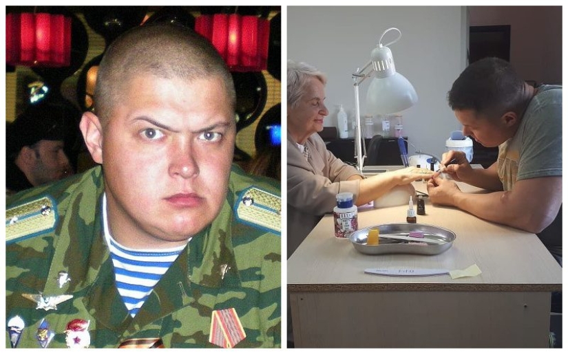 "¡ Nos estamos inscribiendo para un entrenamiento especial!"Un ex soldado de las fuerzas especiales de Krasnodar se convirtió en maestro de manicura