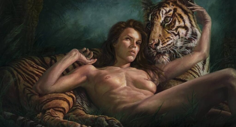 Nude Warriors and Princesses from the Worlds of artist Michael S. Hayes