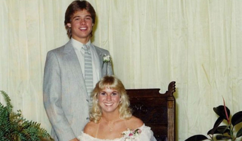 Odd and funny photos of the stars from high school graduation