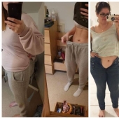 Old clothes for new body: 20 photos of girls before and after weight loss