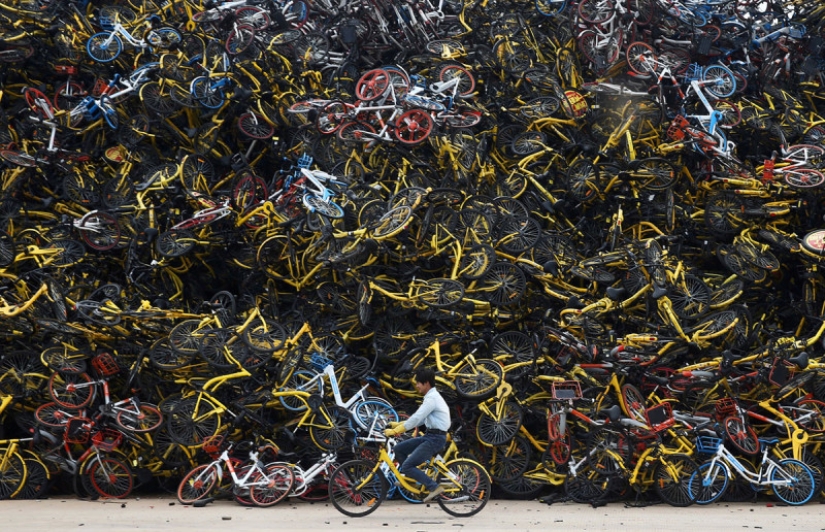 "¡Olla, no cocines!": cómo las bicicletas de alquiler inundaron China