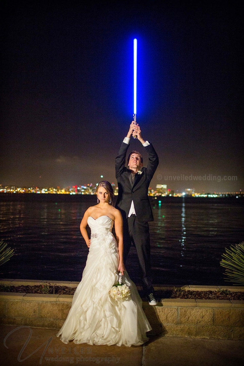On the bright side: how was the wedding in the style of "Star Wars"