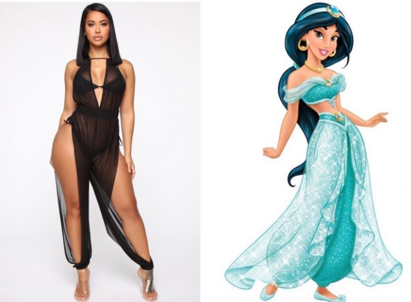 Oriental temptation: sexy jumpsuit like Princess Jasmine from Fashion Nova