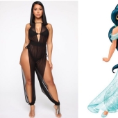 Oriental temptation: sexy jumpsuit like Princess Jasmine from Fashion Nova