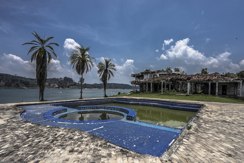 Pablo Escobar's posh mansion was turned into a paintball court