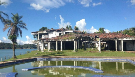 Pablo Escobar's posh mansion was turned into a paintball court