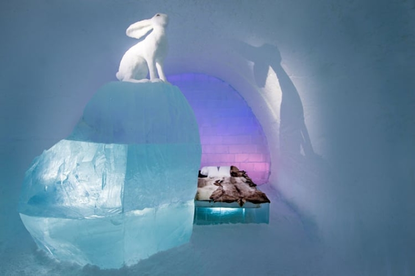 Palacios de hielo: el famoso hotel hecho de hielo ha reabierto en Laponia