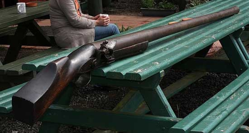 Pantgun - a giant rifle for the genocide of ducks