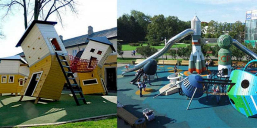 Parques infantiles de una empresa danesa a los que ni los adultos se resisten