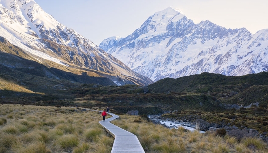 País de las maravillas de invierno en Nueva Zelanda