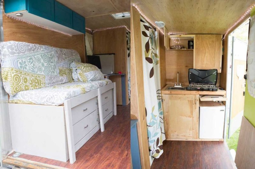 "Pay for gas, not rent": A couple quit their jobs to travel around the US, living in a tiny trailer
