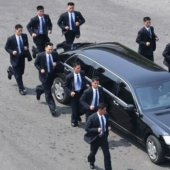People in suits: who are Kim Jong-un's running bodyguards