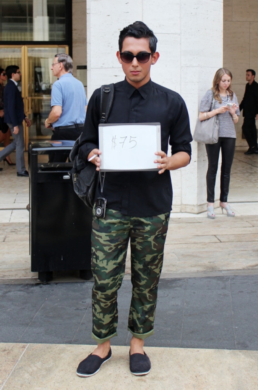 People on the streets of New York admitted how much their clothes cost