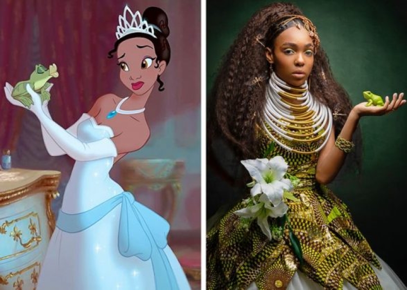 Photographers teamed up with a hairdresser to create 14 photos of black women as Disney princesses