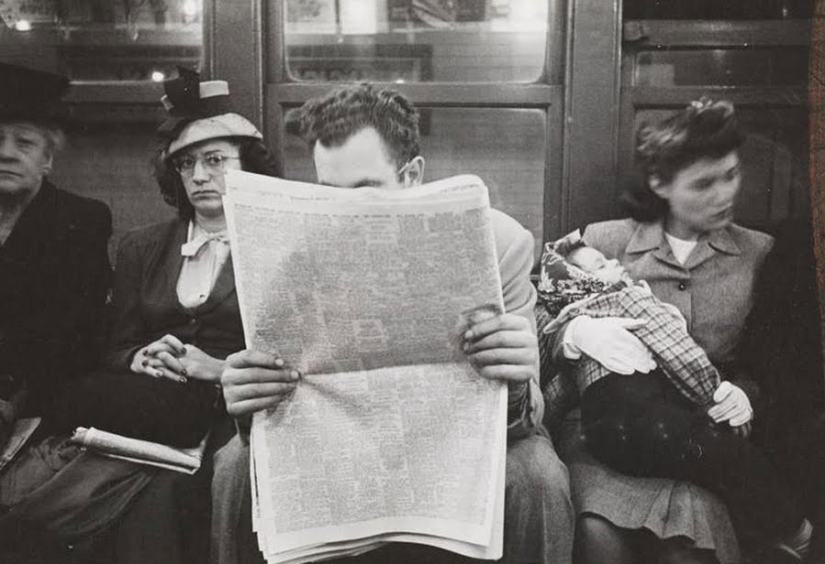 Photos of the New York subway of the 1940s, taken by a young Stanley Kubrick