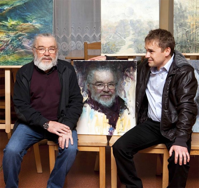 Polish artist Damian Likhosherst and his incredibly accurate portraits of