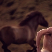 ¿Por qué a este artista le gusta correr con caballos en los campos en lo que la madre dio a luz