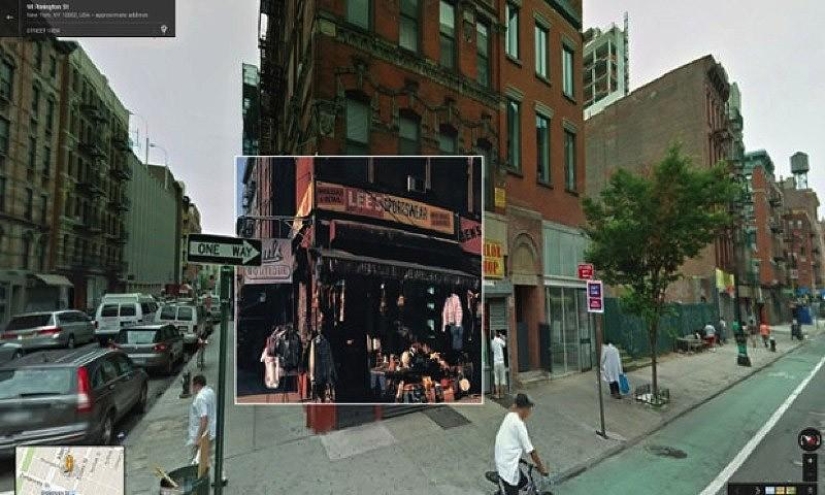 Portadas de álbumes de música en Google Street View
