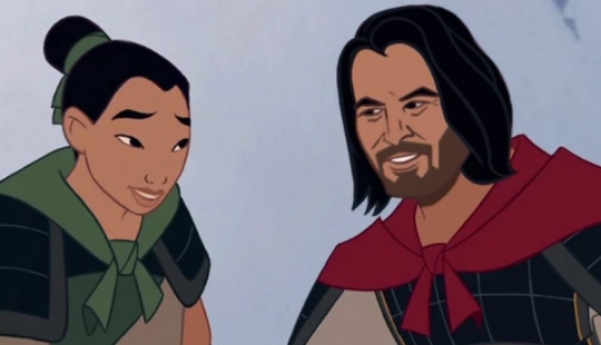 Prince Keanu — the actor was presented in the images of Disney characters