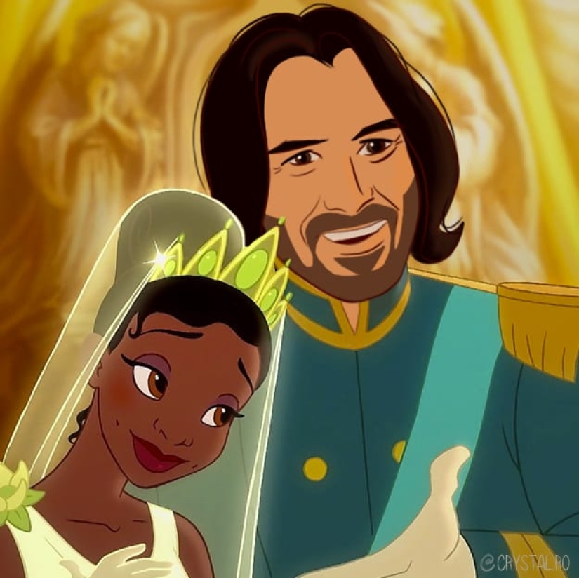 Prince Keanu — the actor was presented in the images of Disney characters