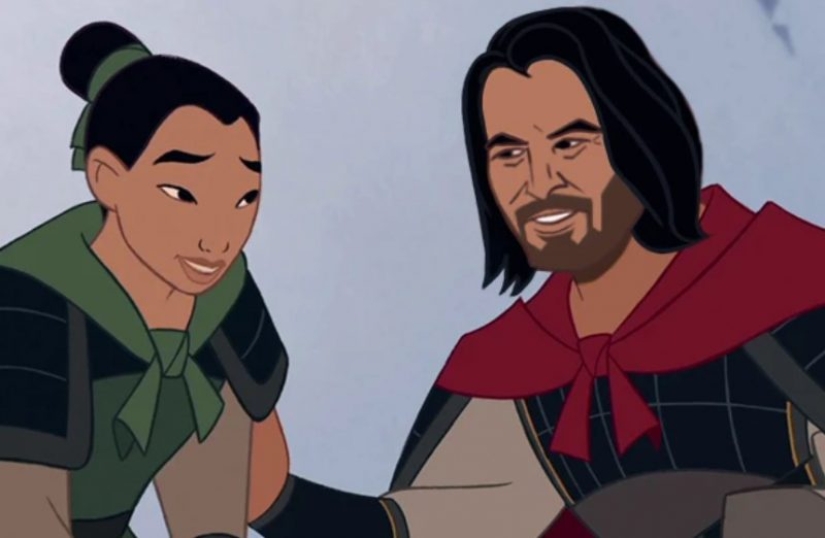 Príncipe Keanu — el actor se presentó en las imágenes de los personajes de Disney