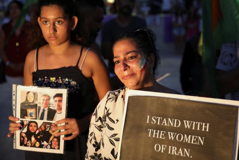 Protesters rally around the world over the death of Mahsa Amini