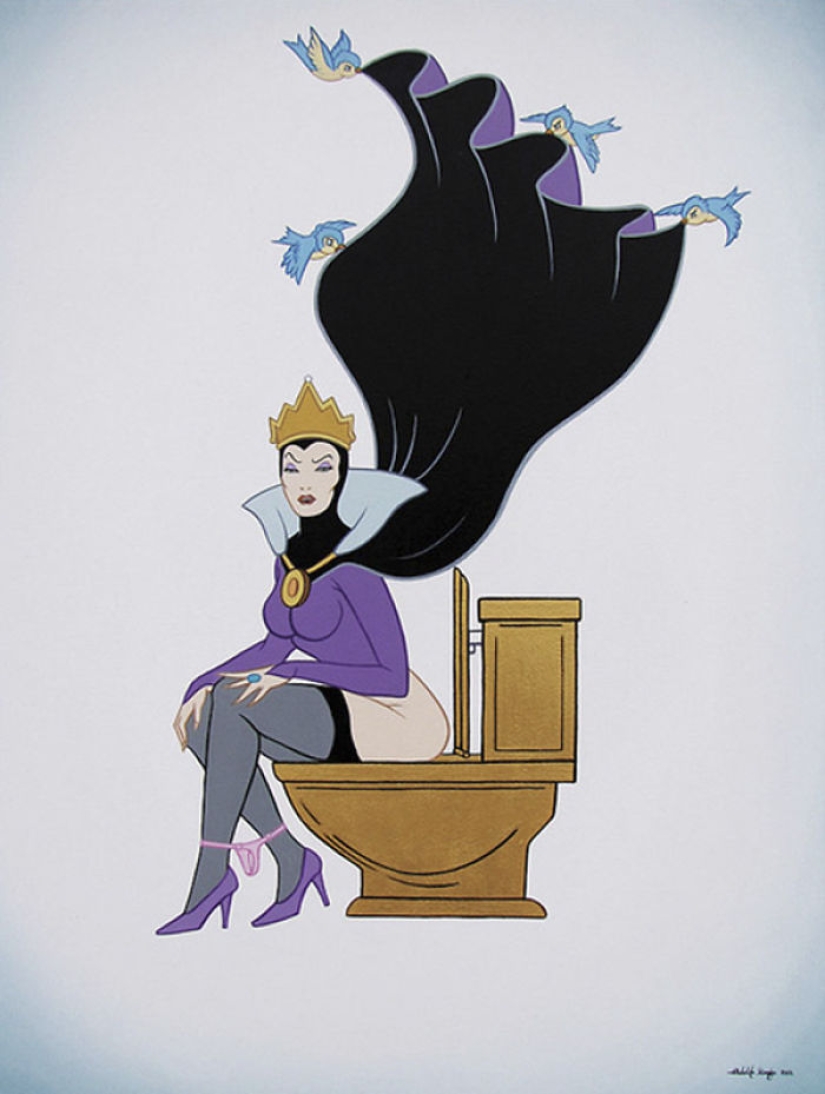 Provocative illustrations of Disney characters will ruin your childhood