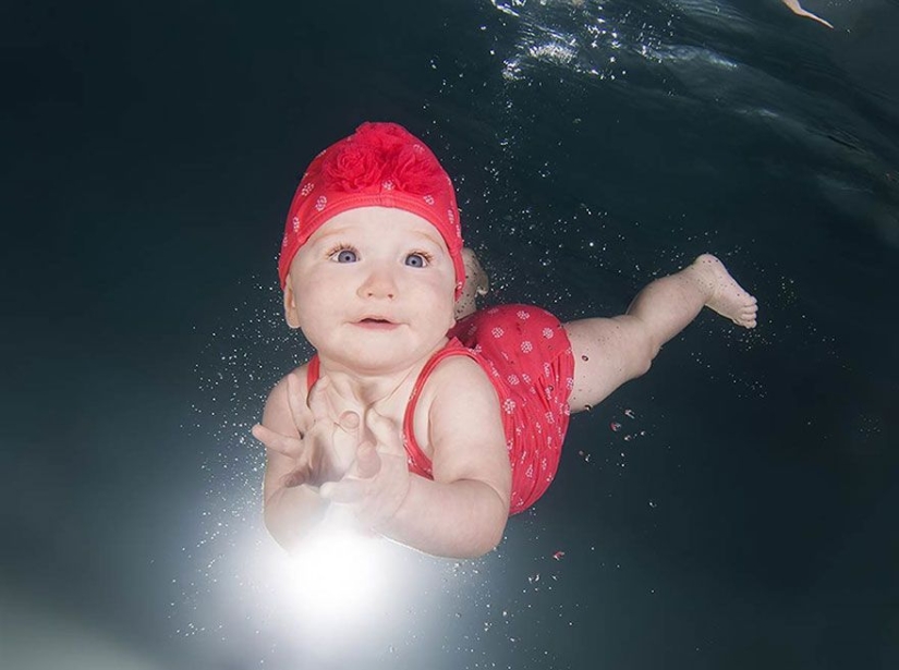 Proyecto fotográfico encantador-niños bajo el agua