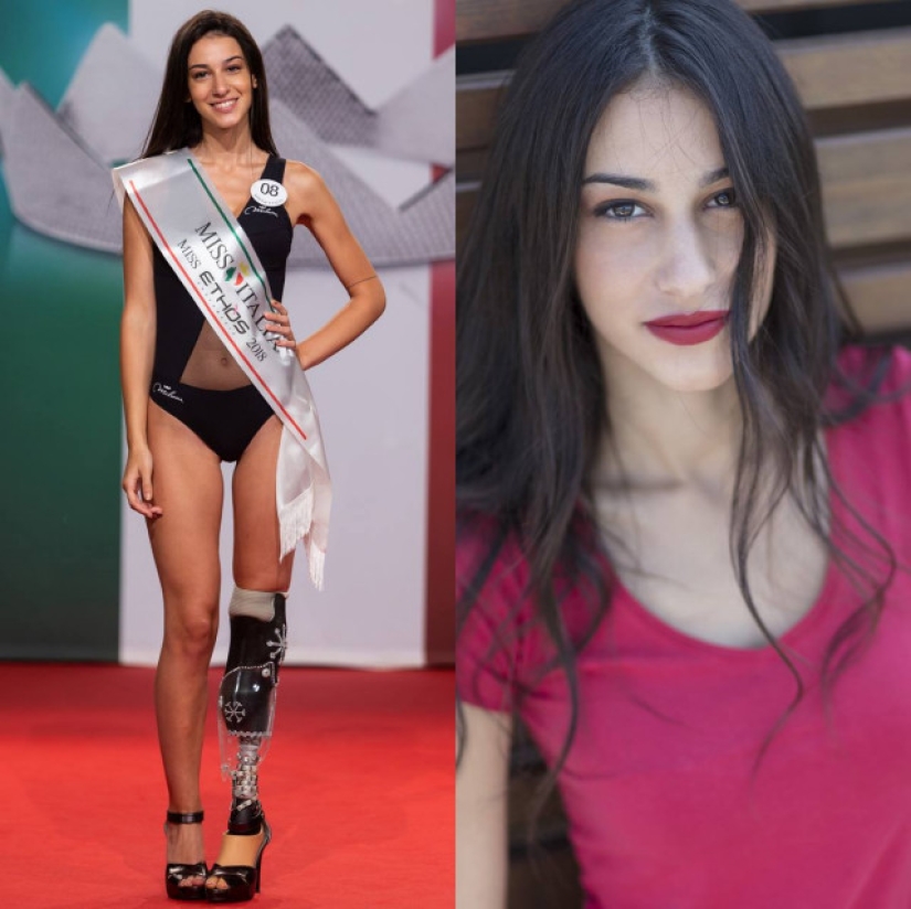 ¿Qué sabes de belleza? Una chica con una sola pierna llegó a la final de "Miss Italia"