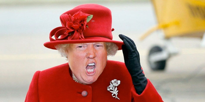 Queen Trump: Designer creates collages of pictures of Donald Trump and Queen Elizabeth