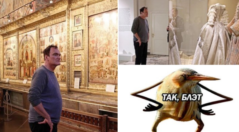 Quentin Tarantino's visit to Moscow has been overgrown with a lot of memes