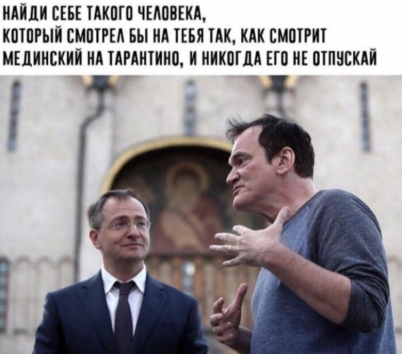 Quentin Tarantino's visit to Moscow has been overgrown with a lot of memes